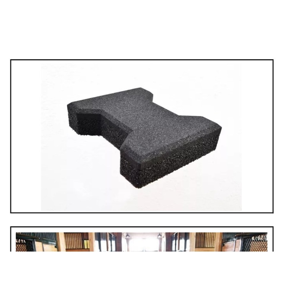 Adoquín de Caucho para Equino de 2.5 Cm (Negro)